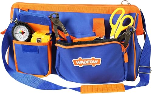 WADFOW 19in Waterproof Tool Bag, Extra-Large, Wide Mouth, 600D, Hi-Vis - style: 19 inch