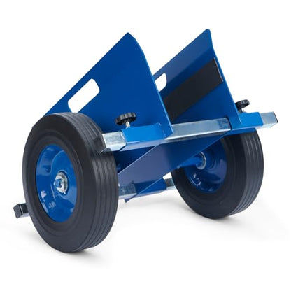 AIWFL Panel Dolly 1100LBS Door Dolly Cart with 10" Solid Wheels - color: Blue