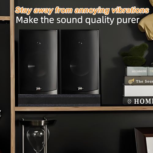 2-Pack Studio Monitor Speaker Noise Isolation Pads 3-Layer Acoustic Stand Riser Foam Subwoofer Isolation Pad Audio Vibration Platform Stabilizer (Medium - for 5-8 inches) - size: Medium - for 5-8 inches