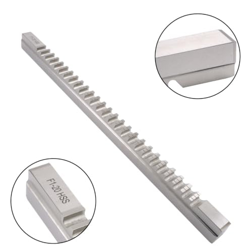findmall 20mm Keyway Broach, F Push Type, High Speed Steel