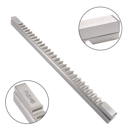 findmall 20mm Keyway Broach, F Push Type, High Speed Steel