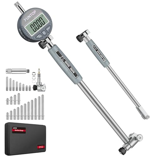 XUNTOP 0.7-6"/0.0005" Digital Indicator Bore Gauge with 5-6"Depth Measuring