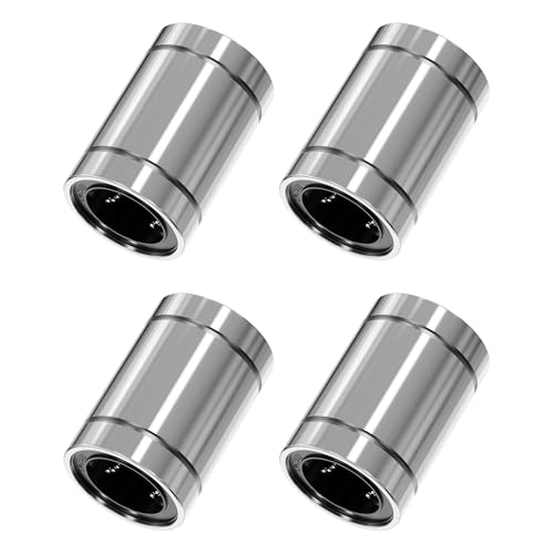 4PCS LM25UU Linear Ball Bearings, 25mm Bore Dia, 40mm OD, 59mm Length with Double Side Rubber Seal Linear Rail for CNC,3D Printer - size: LM25UU Size 25x40x59mm
