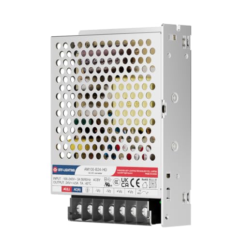 BTF-LIGHTING Power Supply DC24V 100W UL Recognized Component for LED Strip - size: 24V100W