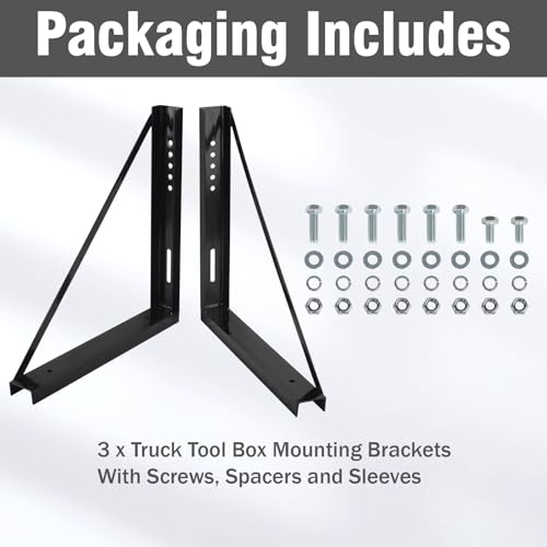 3 PCS 24 x 24 Inch Black Welded Structural Steel Mounting Brackets - size: 24"x24" Welded-3PCS
