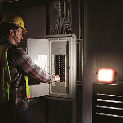 CRAFTSMAN 1100 Lumens 4000K LED Tiltable Portable Work Light, 1 PK - color: Red