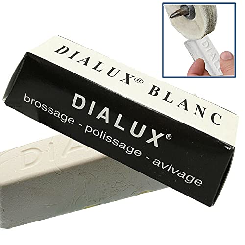 Silver Black Jewelry Polishing Compound White & Gray Dialux Rouge 2 Bars