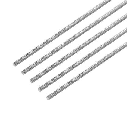 5Pcs Fully Threaded Rod & Studs, M2 x 150mm Long Threaded Screw, 0.4mm Thread Pitch, 304 Stainless Steel Right Hand Thread Bar Studs for Furniture Machinery Assembly - size: M2 x 150mm
