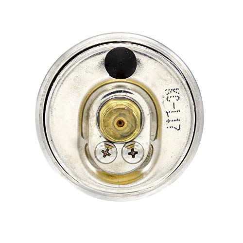 PIC Gauges 202L-158P Center Back Mount Glycerine Filled Pressure Gauge w/ SS Case/Bezel, Brass Internals, PC Lens, 1.5" Dial, 0/3000 psi Range, 1/8" Male NPT - style: 0 - 3,000 PSI
