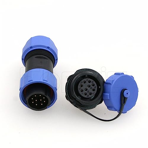 Weipu SP17 10 Pin Connector Waterproof IP68 Male Plug Female Socket Circular 6-10mm Cable Industrial Solar Electrical Connector - size: 10Pin 5A