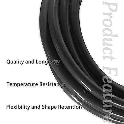 Black PU Pneumatic Tubing Air Hose, 16mm OD x 12mm ID, 32.8ft - color: Black, size: 16mm x 10M