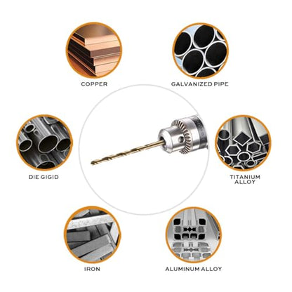 Narwhal 1/8 Inch Cobalt Drill Bits (13 Pack - Industrial Grade M35 Cobalt) 2.55" Length & 135 Degree Split Point for Drilling Into Metal, Hardened & Stainless Steel, Cast Iron, & More! - size: 1/8 in