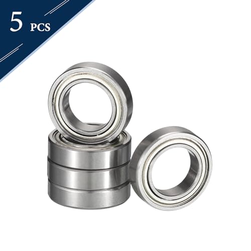 R1810ZZ Deep Groove Ball Bearings, ID 5/16" x OD 1/2" x Width 5/32" Miniature Bearings, Double Metal Shielded Ball Bearing Chrome Steel Z2 Lever 5pcs - size: R1810ZZ 5/16" x 1/2" x 5/32"