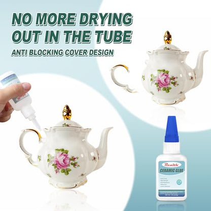 Ceramic Glue Clear 30g, Food Safe Glue for Ceramic Repair - size: 30g, style: Ceramic Glue
