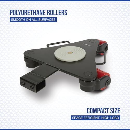 Strongway Multi-Directional Machinery Mover with 360° Rotation, 3 Rollers - size: 4400 LB
