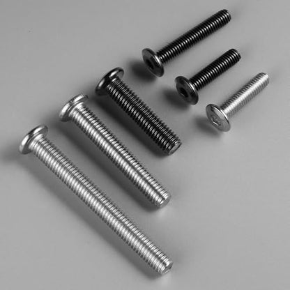5/16-18 Bolt, 20Pcs 5/16-18 x 2" Flat Head Hex Socket Cap Screws, 304 Stainless Steel 18-8 Furniture Bolts, Full Thread (with Hex Spanner) - size: 5/16x2