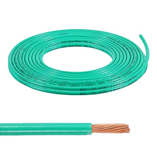 MECCANIXITY THHN Stranded Wire 25 Feet 12AWG Gauge Insulation Building Wire - UL Listed Copper Cable - PVC 600V Electrical Wire for Residential,Commercial,Industrial,Grounding - Green - color: Green, size: 25 Feet x 12 AWG
