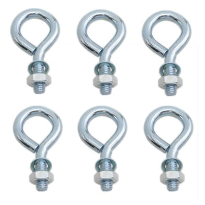 yukata 6 Pack 5/16 x 3/4 Inch Lifting Ring Eye Bolt with Nut and Washer - size: 5/16inch*3/4 Inch