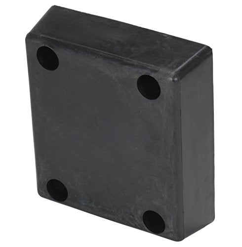 Vestil B-1213-4 Rubber Molded Bumper 12-13/16 In. x 11-13/16 In. x 3-7/8 In. Black - size: 11.8125 inches width