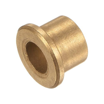 HARFINGTON 2pcs Flange Bearing Sleeve 12mmBore,18mmOD,16mm L,Bronze Bushing - size: 12mm x 18mm x 16mm