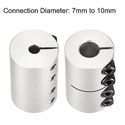 uxcell 7mm to 10mm Shaft Coupling 25mmx40mm Coupler Aluminum Alloy Joint Motor for 3D Printer CNC Machine DIY Encoder - size: 10mm x 7mm