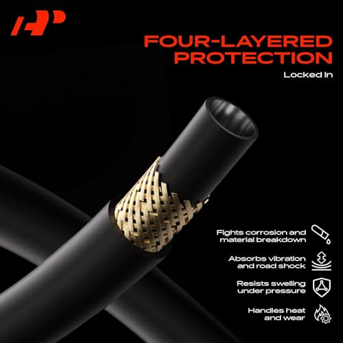A-Premium Power Steering Pressure Hose Assembly, Pump to Gear/Rack Pinion