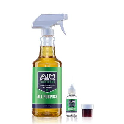 PlanetSafe Lubricants AiM Exercise Equipment Lube Kit, 16 oz + 0.25 oz - size: Medium Bundle