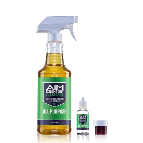 PlanetSafe Lubricants AiM Exercise Equipment Lube Kit, 16 oz + 0.25 oz - size: Medium Bundle