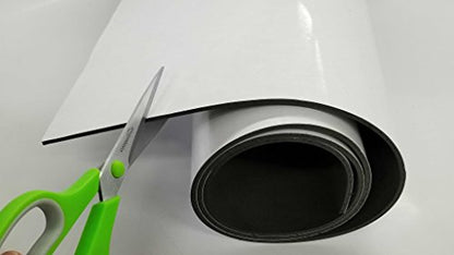 Sponge Neoprene Foam Rubber Sheets and Strips with Adhesive Backing Soft/Medium Hardness- Cut to Multiple Dimensions and Lengths - DIY, Gaskets, Cosplay, Costume, Crafts - size: 1/8" thick 12" wide x54" long, style: 1/8" Thick