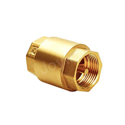 Joywayus Brass Check Valve 3/4" NPT Female Thread One Way Backflow Preventer Check Valves (Pack of 2) - size: 3/4" Female