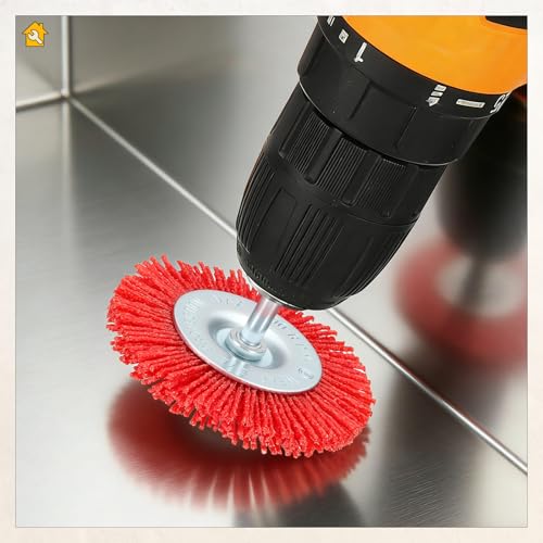 12pcs Wire Brush for Drill Kit with 1/4in Shank Nylon Wire