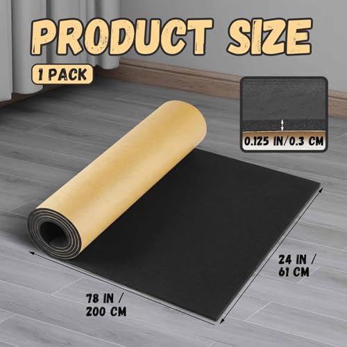 1 Pc 78 x 24 x 1/8 Inch Large Closed Cell Foam, Marine Foam Roll, Black - size: 78 x 24 x 1/8 Inch