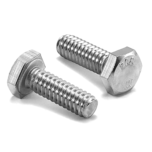 1/2-13 x 3/4" Hex Head Screw Bolt, 20Pcs 18-8 (304) Stainless Steel, Fully Threaded, Plain Finish, by SG TZH - size: 1/2-13 x 3/4"