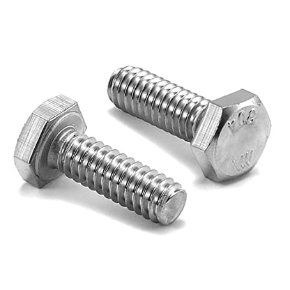 1/4-20 x 3/4" Hex Head Screw Bolt, 20Pcs 18-8 (304) Stainless Steel, Fully Threaded, Plain Finish, by SG TZH - size: 1/4-20 x 3/4"