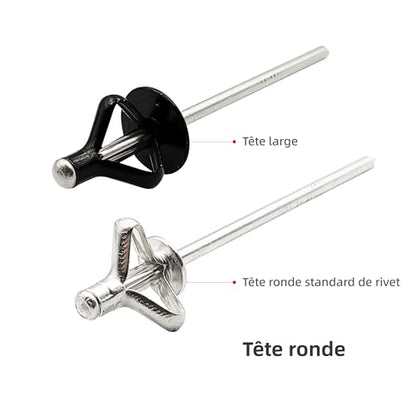 50Pcs Trifold Aluminum Exploding Blind Rivets, Silver, 1/8"x5/8" - color: Silver, size: 1/8"x5/8"
