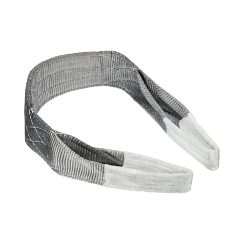 PATIKIL Lifting Slings Straps, 1 Pcs Polyester 3ft Heavy Web Slings Duty Flat Lifting Belts Pull Lifting Straps Slings Mount(8818lbs), Grey - color: Grey, size: 8818lbs