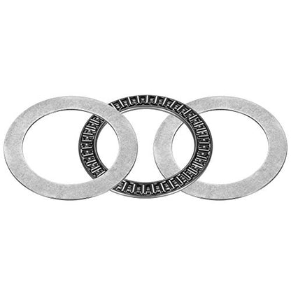 uxcell AXK5070 Needle Roller Thrust Bearings with 2 Washers, 50mm Inner Diameter, 70mm OD 3mm Width Chrome Steel - size: 50x70x3mm