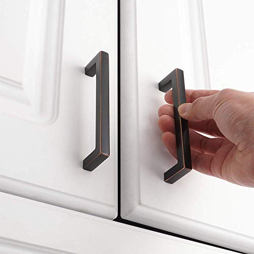 KOOFIZO 10 Pack 3-3/4 in Oil Rubbed Bronze Cabinet Pulls Drawer Handle 1816 - color: Oil Rubbed Bronze, size: 3-3/4" CC - 10Pcs, style: Modern