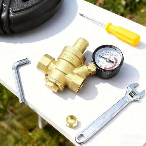 Water Pressure Reducing Valve, 3/4 Inch, 1-75 PSI - size: 0.75 Inch