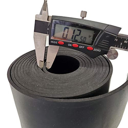 Rubber Sheet Warehouse .062" (1/16") Thick x 1" Wide x 10' -Neoprene Rubber Strip Commercial Grade 65A, Smooth Finish, Solid Rubber, Perfect for Weather Stripping, Gasket, Costume & DIY Projects - size: 1" x 10', style: .062" thick