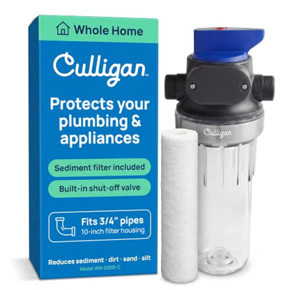 Culligan Whole House Water Filter System, 3/4" Standard, P5 Filter Included - size: 3/4 Inch, style: Clear