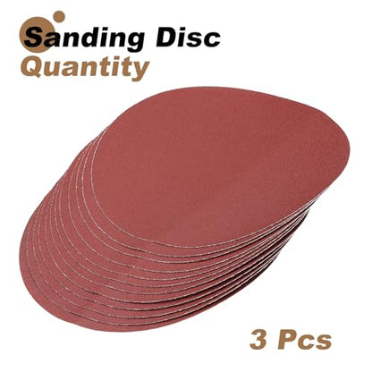 uxcell 12pcs 10-Inch PSA Sanding Discs, 80 Grits Aluminum Oxide Self Adhesive Stick Back Sandpapers, No-Hole Round Wet/Dry Sander Papers, Sand Auto Car Paint, Wood, Metal - size: 80 Grits