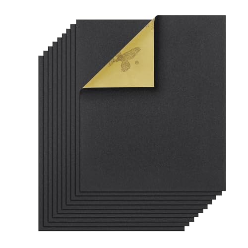 20Pcs Wet Dry Sandpaper Sheets, 9’’ x 11’’ Premium Silicon Carbide Auto Sand Paper (Grit 180) - size: Grit 180