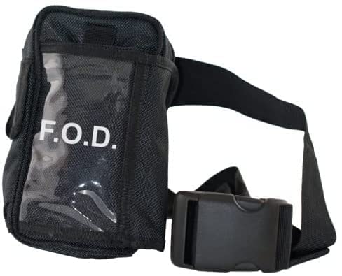 FOD Bag Vinyl Aerospace Aircraft Tool Bag Pouches Made Custom to Size with Pockets Zipper - Clear Pockets for Personal Items - Help Eliminate Foreign Object Debris Or Store Hand Tools - color: Black