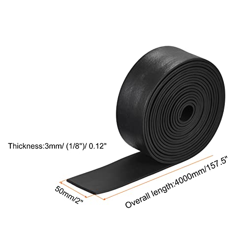 uxcell EPDM Rubber Foam Sheet Strips 1/8" T x 2" W x 157.5" L, Neoprene Rubber Sheet Rolls for DIY Gasket, Sealing Padding, Reduce Vibration Mat - size: 1/8"T x 2"W x 157.5"L