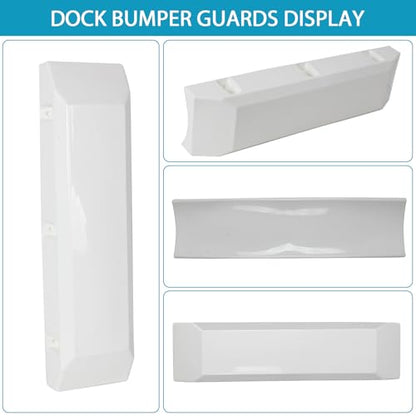 24 Inch Dock Bumper 2 Pack,Boat Dock Bumpers,Dock Bumper Guards,Dock Post Bumpers,Marine Dock Bumpers,Heavy Duty Dock Piling Bumpers for Protecting Boat and Dock,Screws and Washers Included(White) - color: White-2Pack, size: 24inch