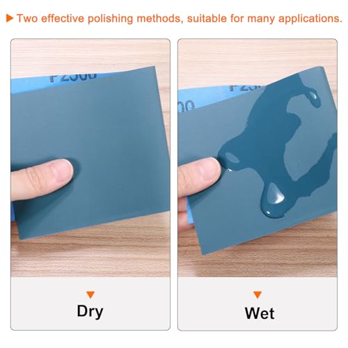 HARFINGTON 10pcs Sandpaper 100 Grit 18 x 12 Inch Silicon Sanding Sheets - size: 100 Grit