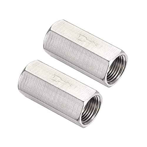 One Way Air Check Valve 3/8" Femal Threaded Full Ports Brass Nickel Plating Non Return Check Valve, 2Pcs - color: 3/8