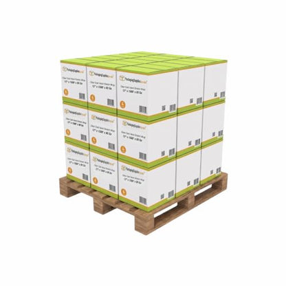 PSBM Stretch Wrap, 256 Rolls 12 Inch x 1500 Feet 80 Gauge Heavy Duty up to 800% Ultimate Stretch Clear Plastic Wrap Industrial Strength Shrink Film for Moving, Packing & Shipping - size: 256 Pack, style: 80 Gauge