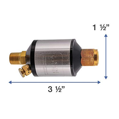 TCP Global Mini In-Line Air Filter, Oil and Water Separator